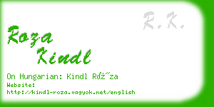 roza kindl business card